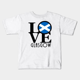 LOVE Glasgow Scotland Kids T-Shirt